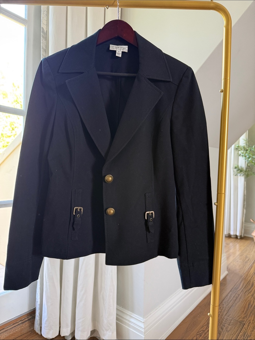 St. John SportBlack Women's Tailored Blazer Jacket